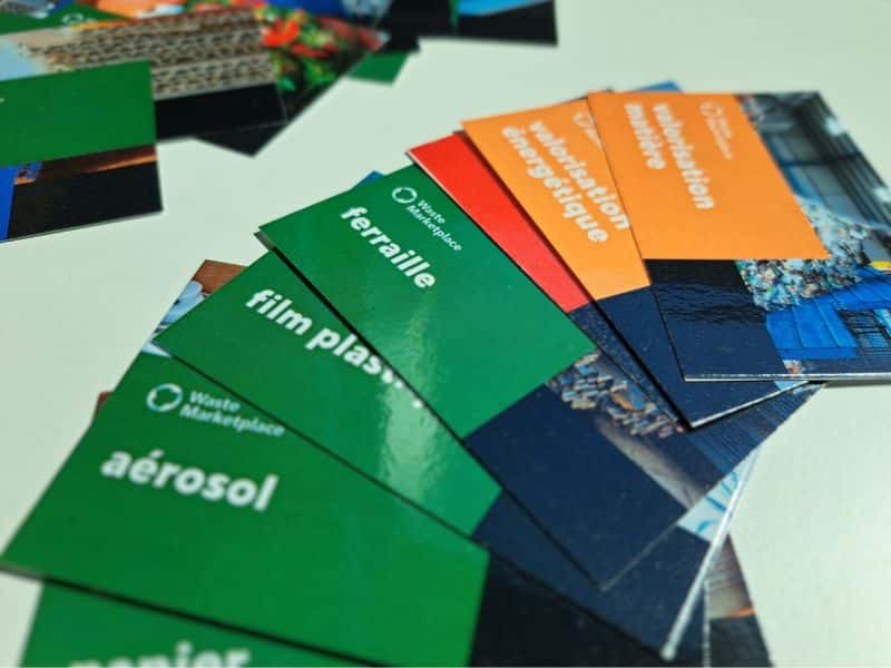 affiches jeu de formation et sensibilisation au tri des déchets