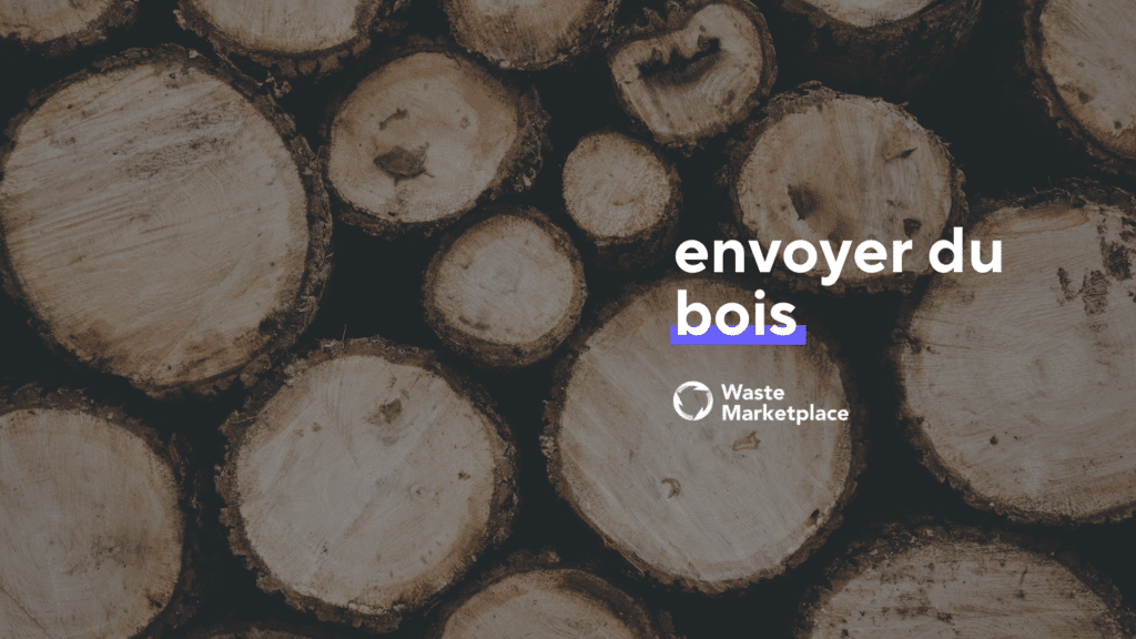 affiches jeu de mots Waste marketplace envoyer du bois